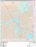 Maple Grove Wall Map Premium Style